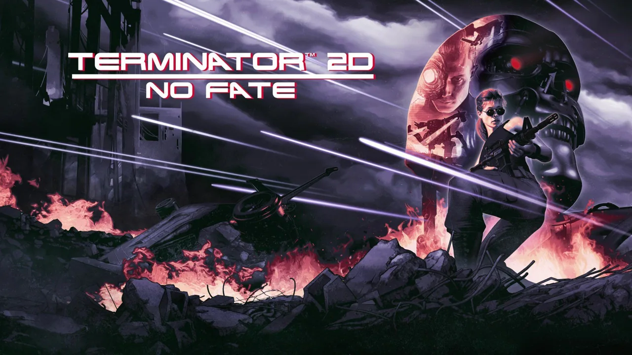 Illustrazione e logo di Terminator 2D: No Fate.